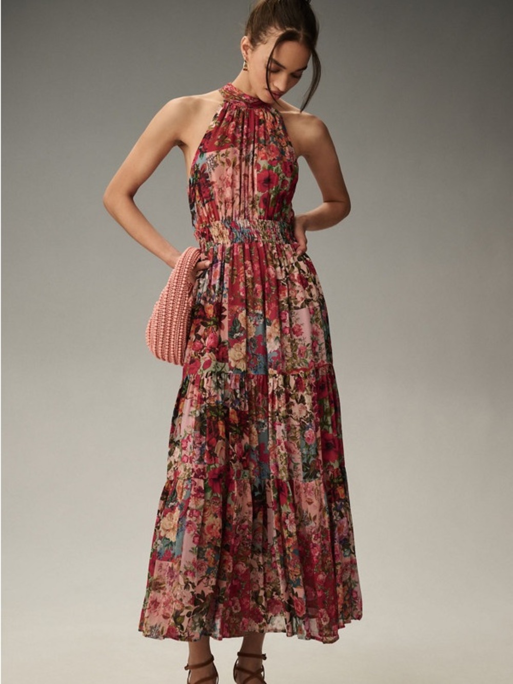 Somerset Chiffon Maxi Dress (Anthropologie) NWT - Picture 5 of 6